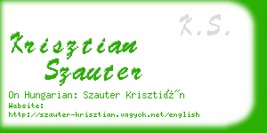 krisztian szauter business card